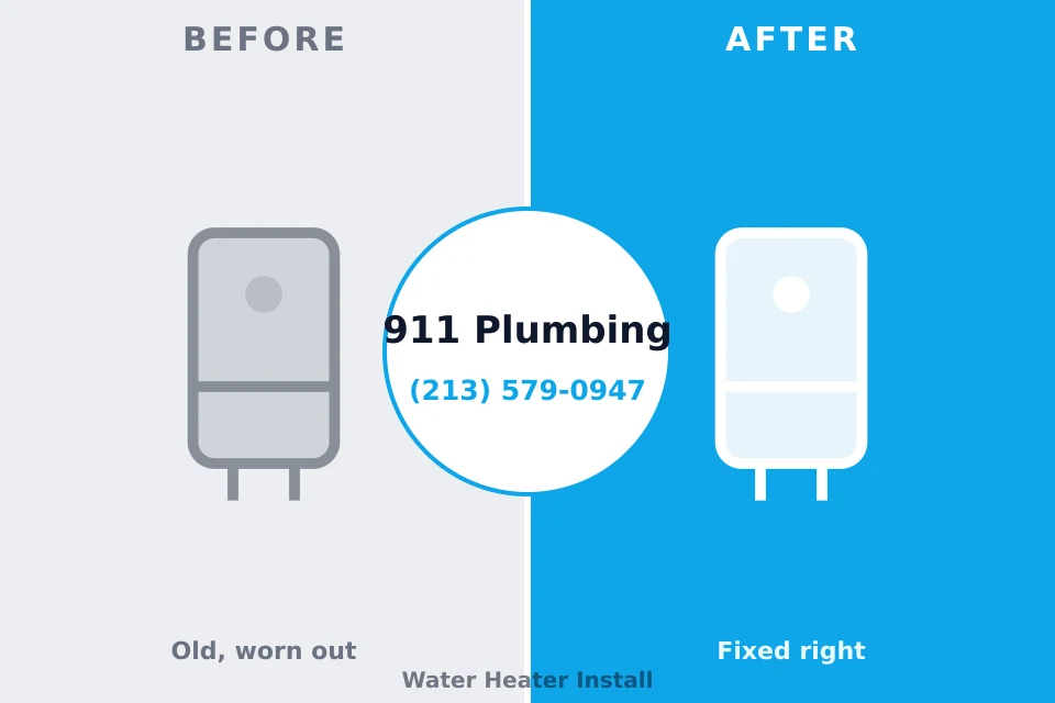 Before and after: plumbing repair Neptune City, NJ